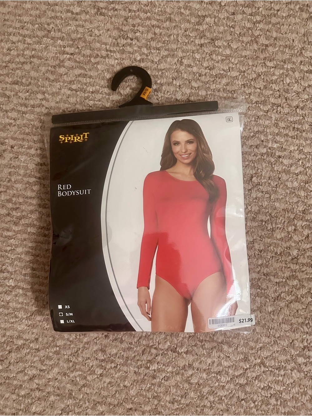 Spirit Red Long-Sleeve Scoop-Neck Bodysuit — True Red